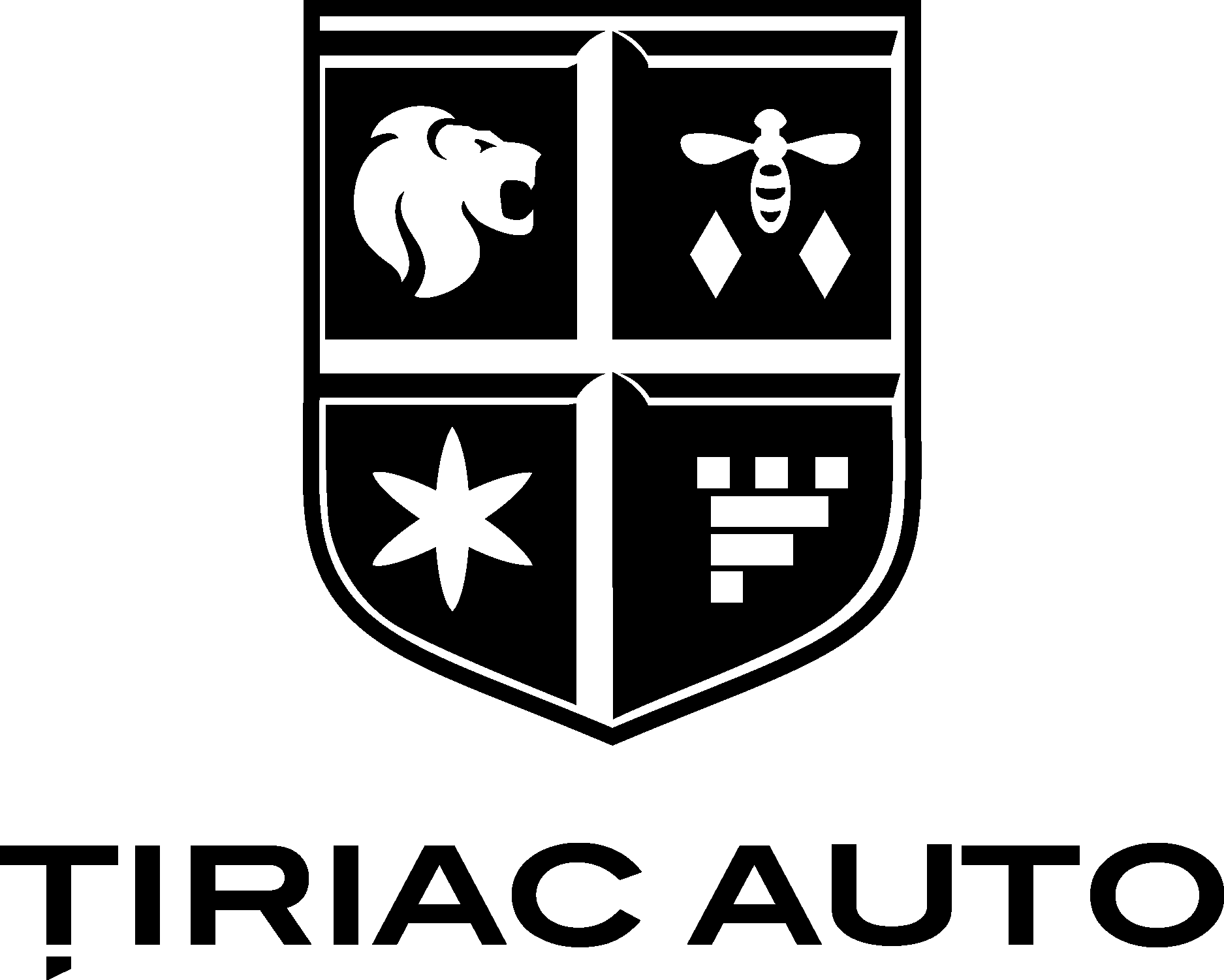 Tiriac Auto Black Logo Vector Logo